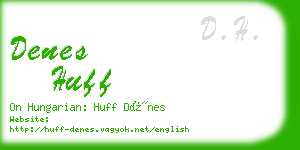 denes huff business card